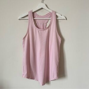 Lululemon Love Tank Top Pleated Classic Fit Pima Cotton In Feather Pink